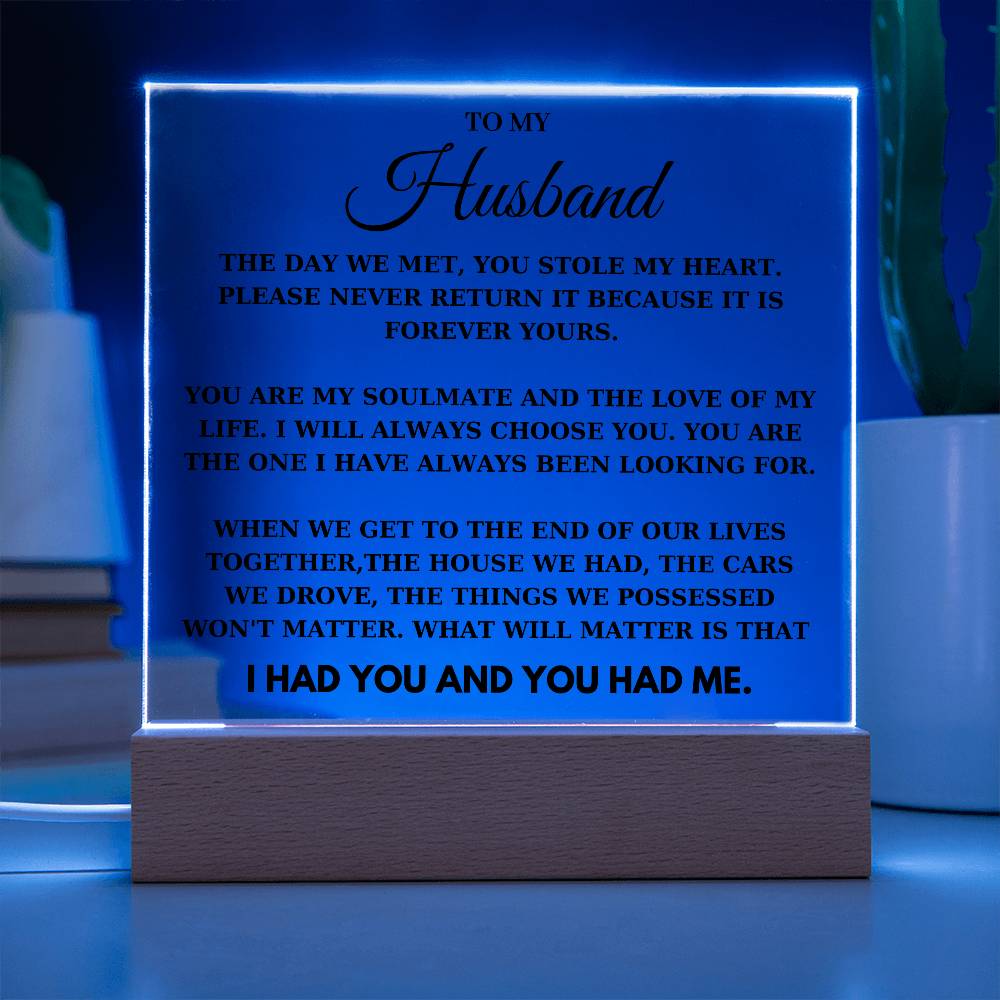 To my Husband - You Stole My Heart
