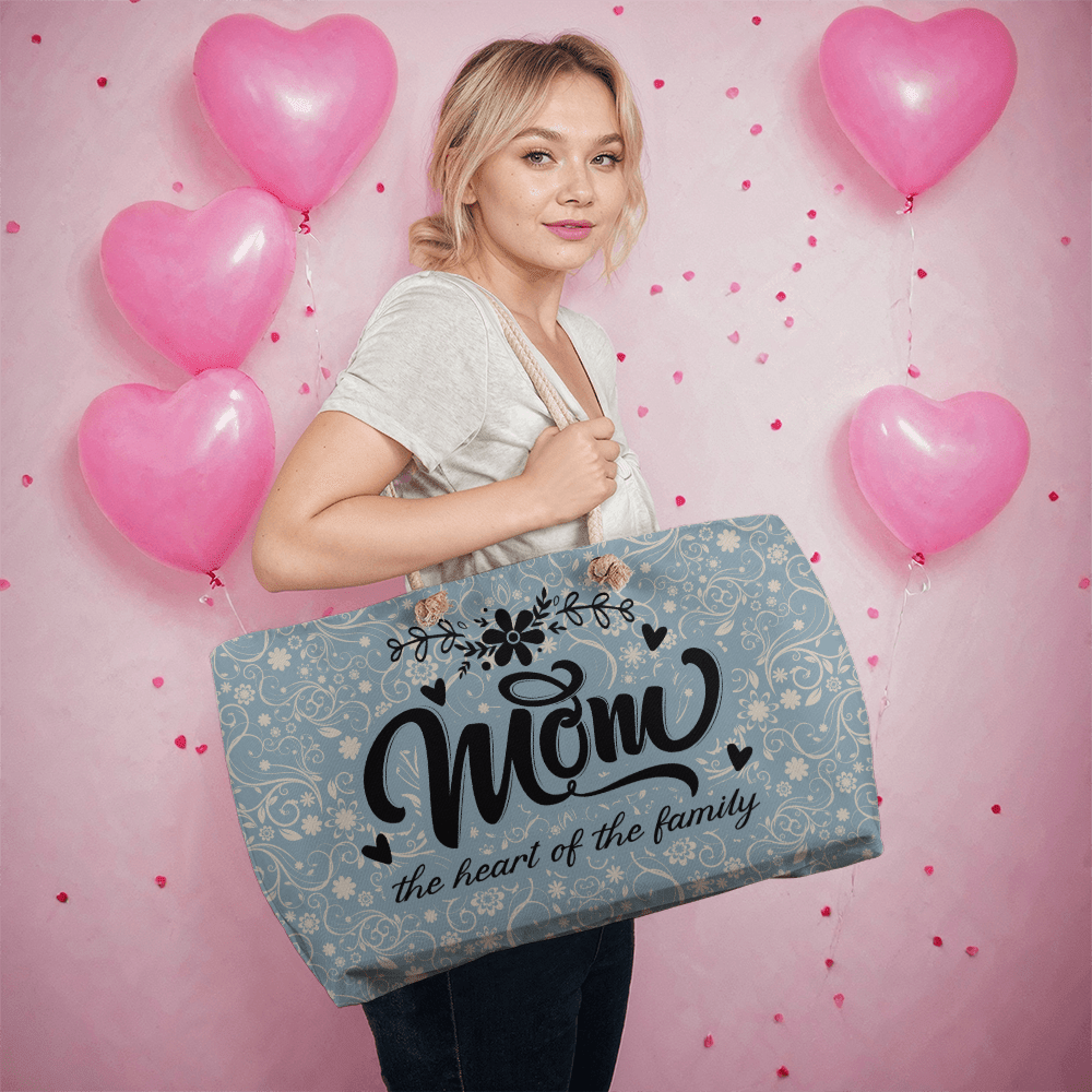 Weekender Tote - Mom The Heart of the Family