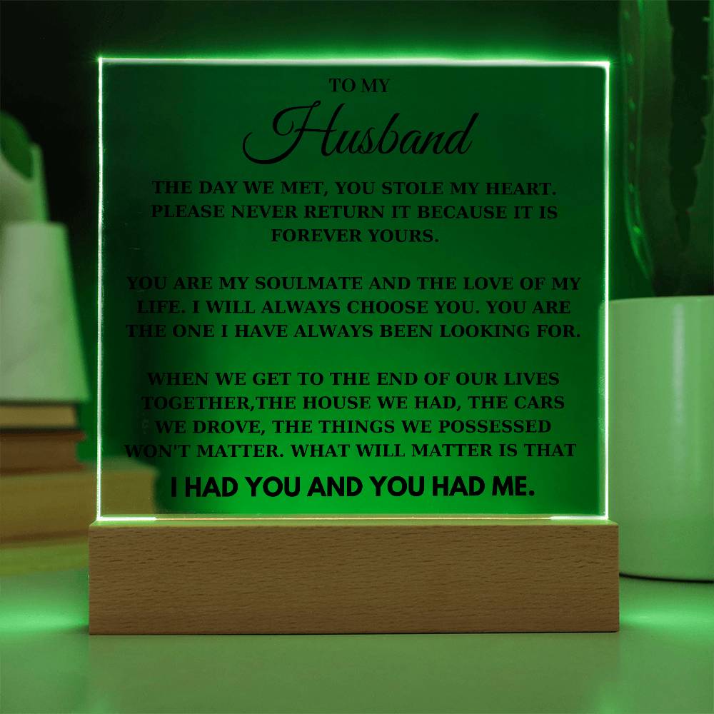 To my Husband - You Stole My Heart