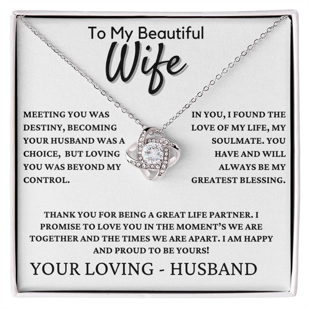 Gift For Wife - Meeting You Was Destiny!