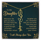 Gift for Daughter "Remember You Are Loved" - Flower Name Necklace