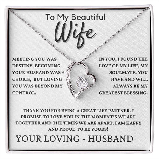 Gift For Wife - Meeting You Was Destiny!