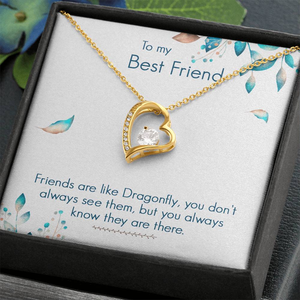 Gift for Friend "You are Always There" - Forever Love Necklace