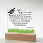 Gift for Graduation "A Bright Future" - Acrylic Square Plaque