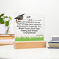 Gift for Graduation "A Bright Future" - Acrylic Square Plaque