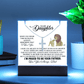 Keepsake Acrylic & Stainless Steel Cross Necklace
